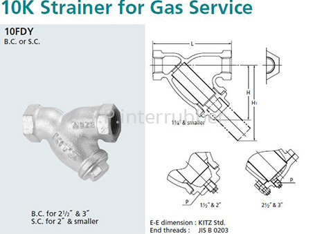 Ductile Y-Strainer KITZ 10FDY