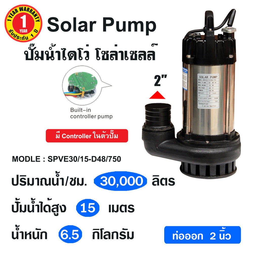 solar pump ปั๊มไดโว่