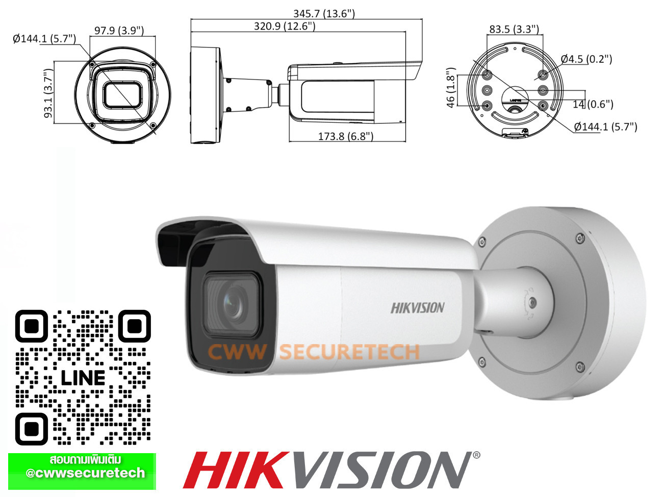 Ds 2cd2666g2 Izs 28 12mm C 6 Mp Acusense Motorized Varifocal Bullet