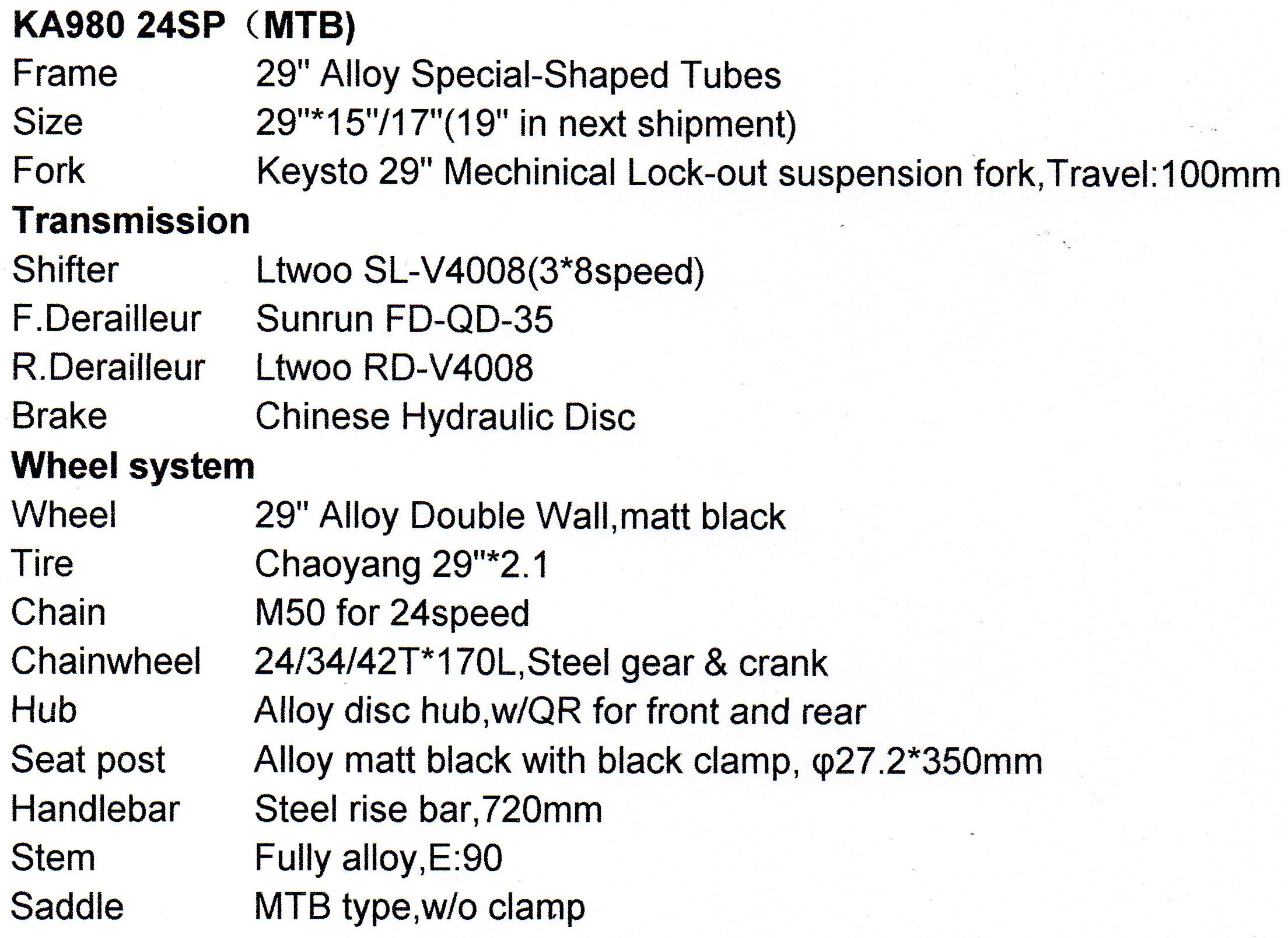 keysto k5007 cycle price