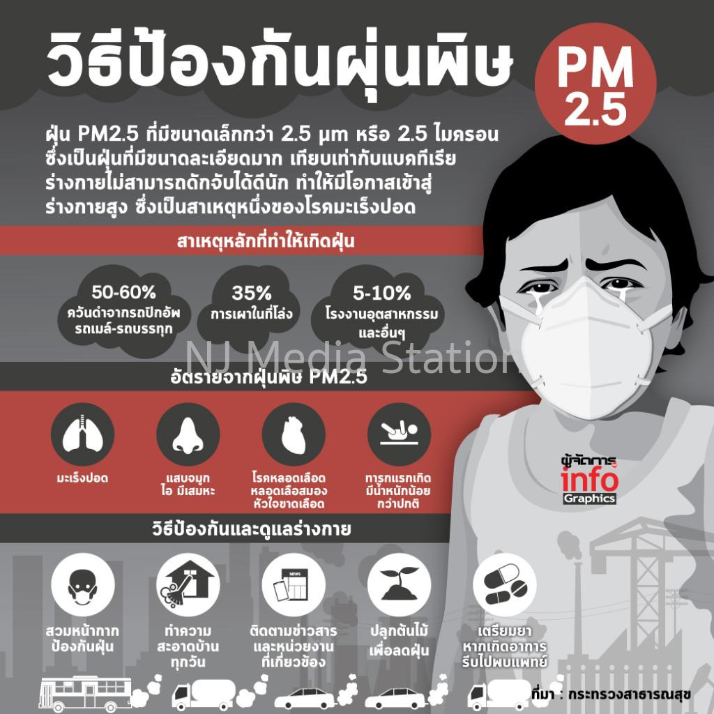 njmediastation.com - วิธีป้องกันฝุ่น PM2.5 เข้าสู่ร่างกาย