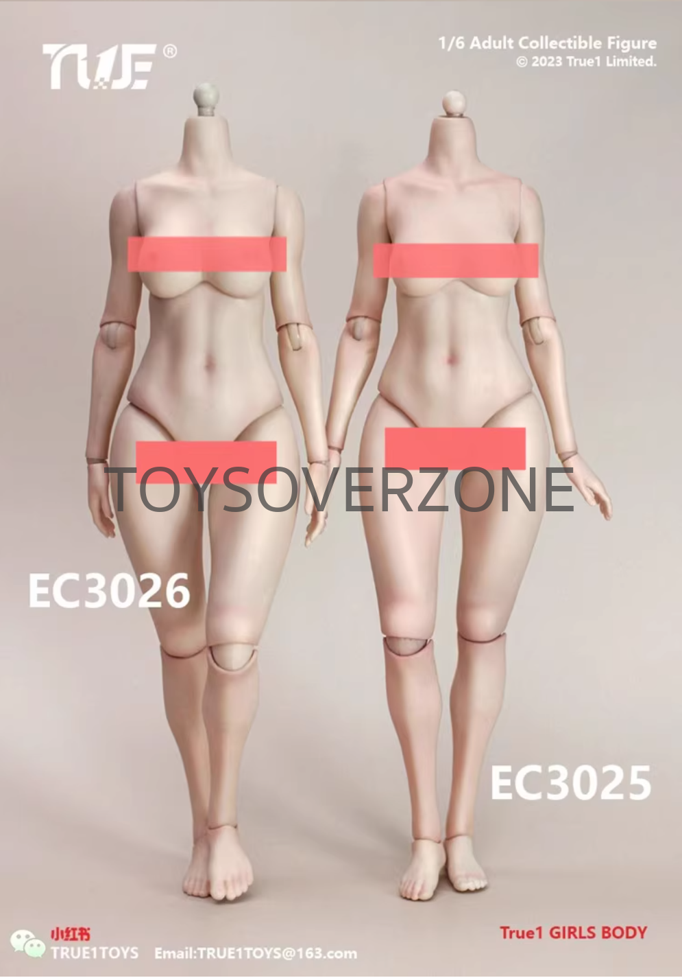 True1Toys EC3025P / EC3026P 1/6 Peaches Buttocks Version of the Movable Female  Body