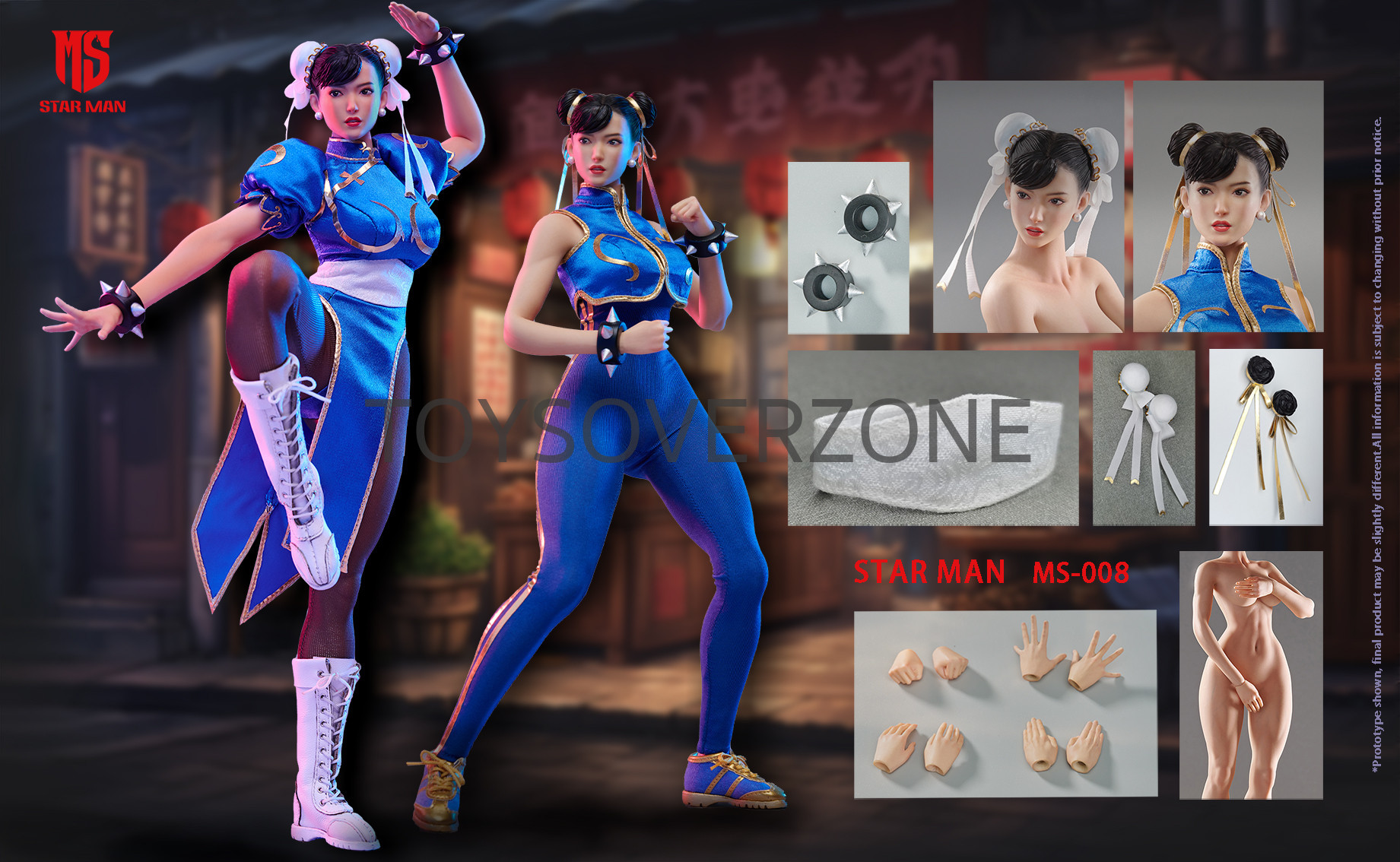 STAR MAN 1/6 Female fighter Chun-li MS-008