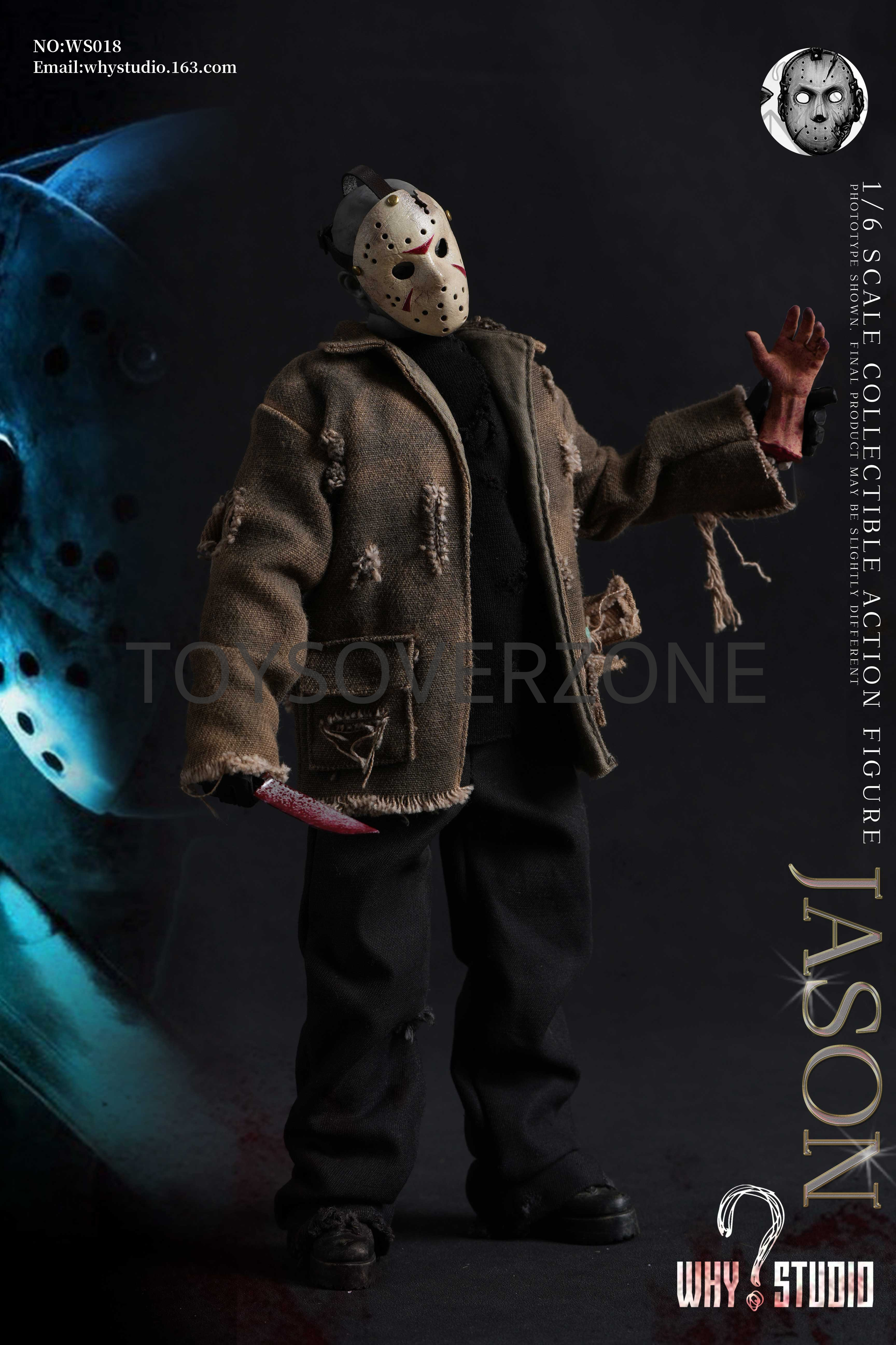 WHY STUDIO 1/6 Freddy Vs. Jason action figure WS018 Jason