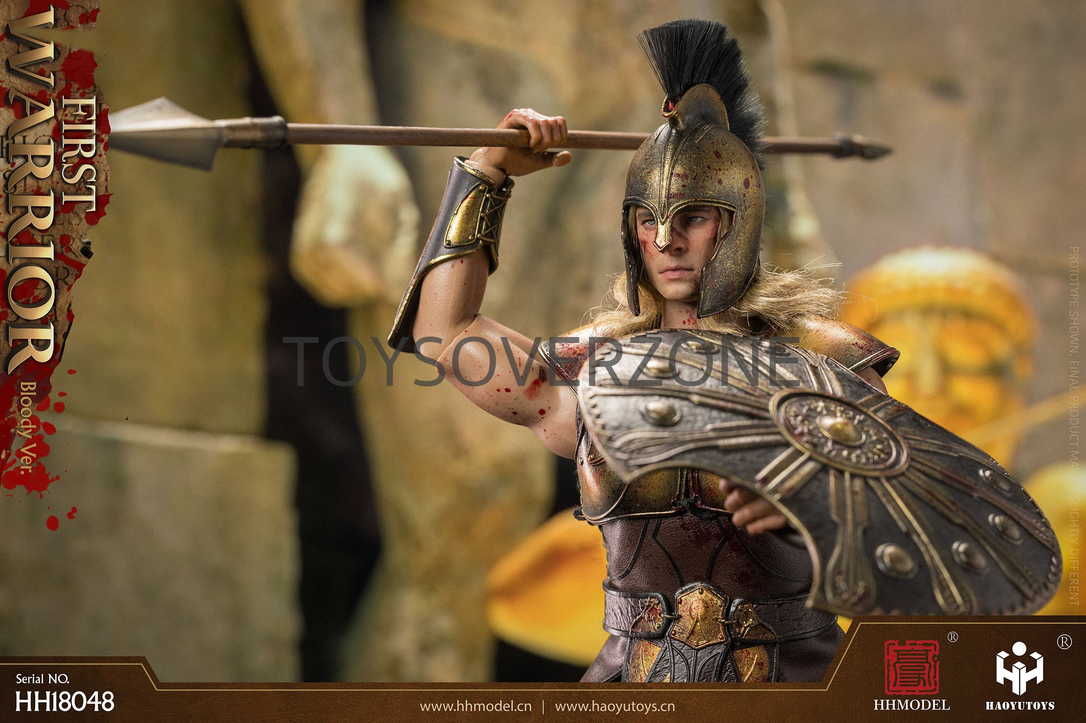 HHMODEL & HAOYUTOYS 1/6 Empire Legion Trojan Horse Massacre Greek First  Warrior Bloody Battle Version HH18048