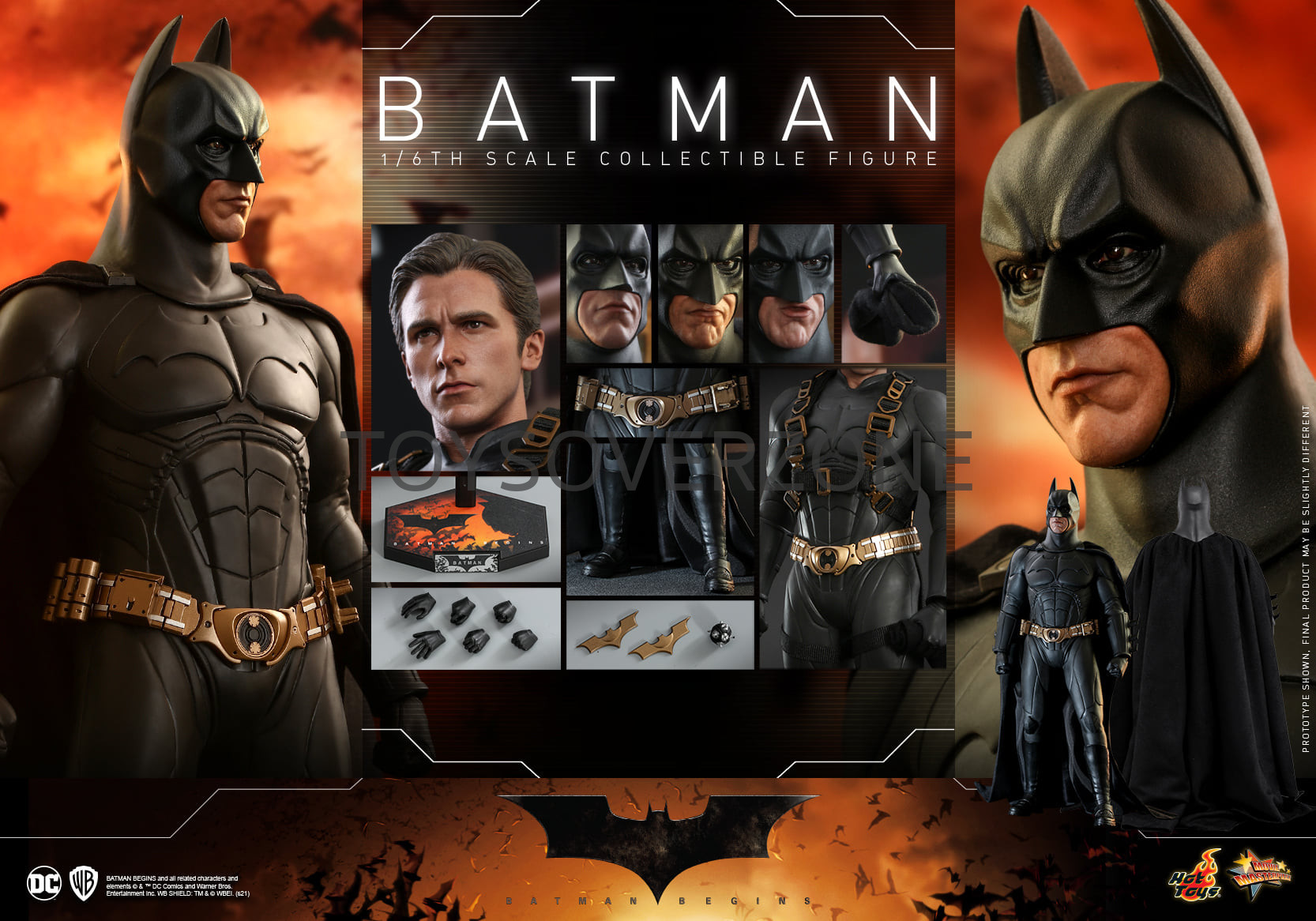 Hot Toys Mms595 Batman Begins 16th Scale Batman Collectible Figure 