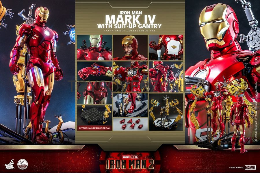 Hot Toys Qs Iron Man Th Scale Iron Man Mark Iv With Suit Up Gantry Collectible Set