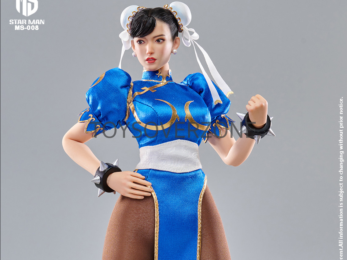 STAR MAN 1/6 Female fighter Chun-li MS-008A Blue cheongsam version