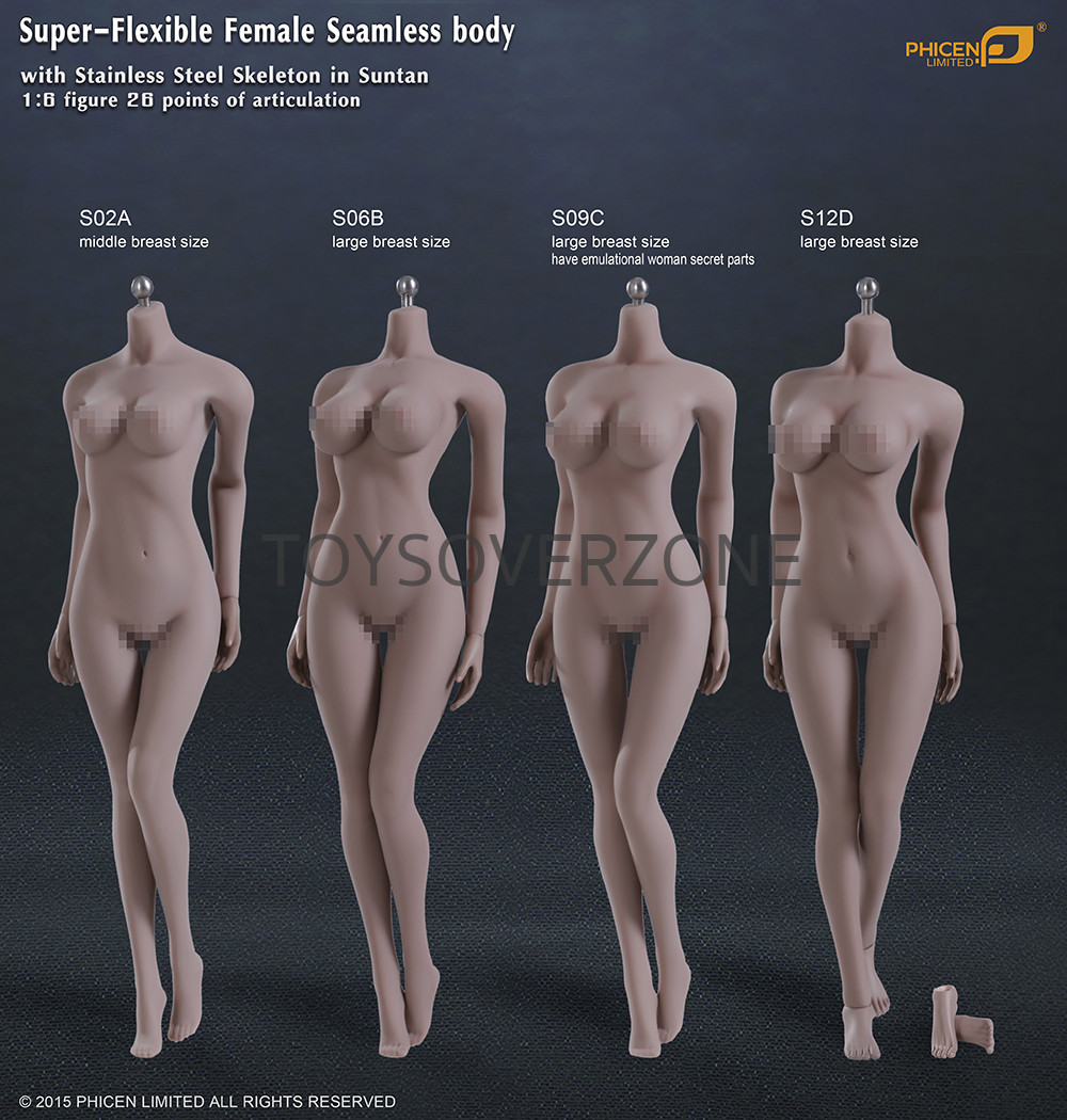 Female Seamless Body with Stainless Steel Skeleton in Suntan PL2014