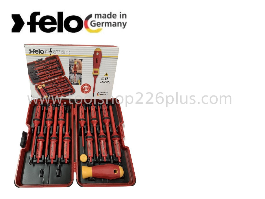 Felo 0715751719 E-Smart Box with 12 Interchangeable Blades and Handle 