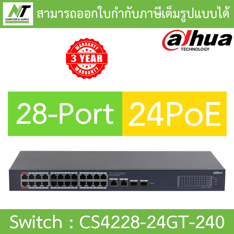 New Dahua PoE Cloud Managed Switch - DAHUA