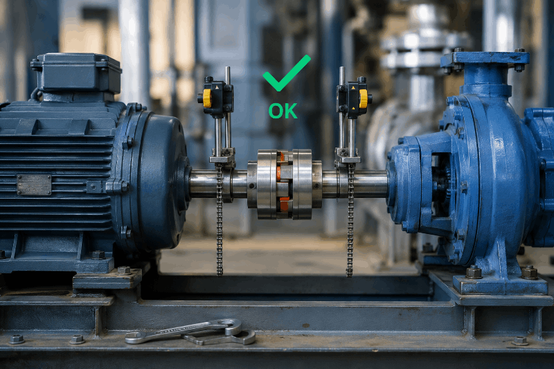 การตั้งศูนย์เพลา Shaft Alignment Coupling ลดการสั่นสะเทือน
