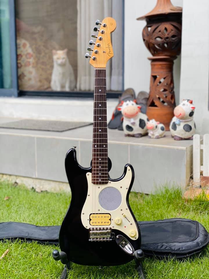 現状品 ジャンク）Fender ST-Champ 黒 フジゲン製 フェンダー - エレキ