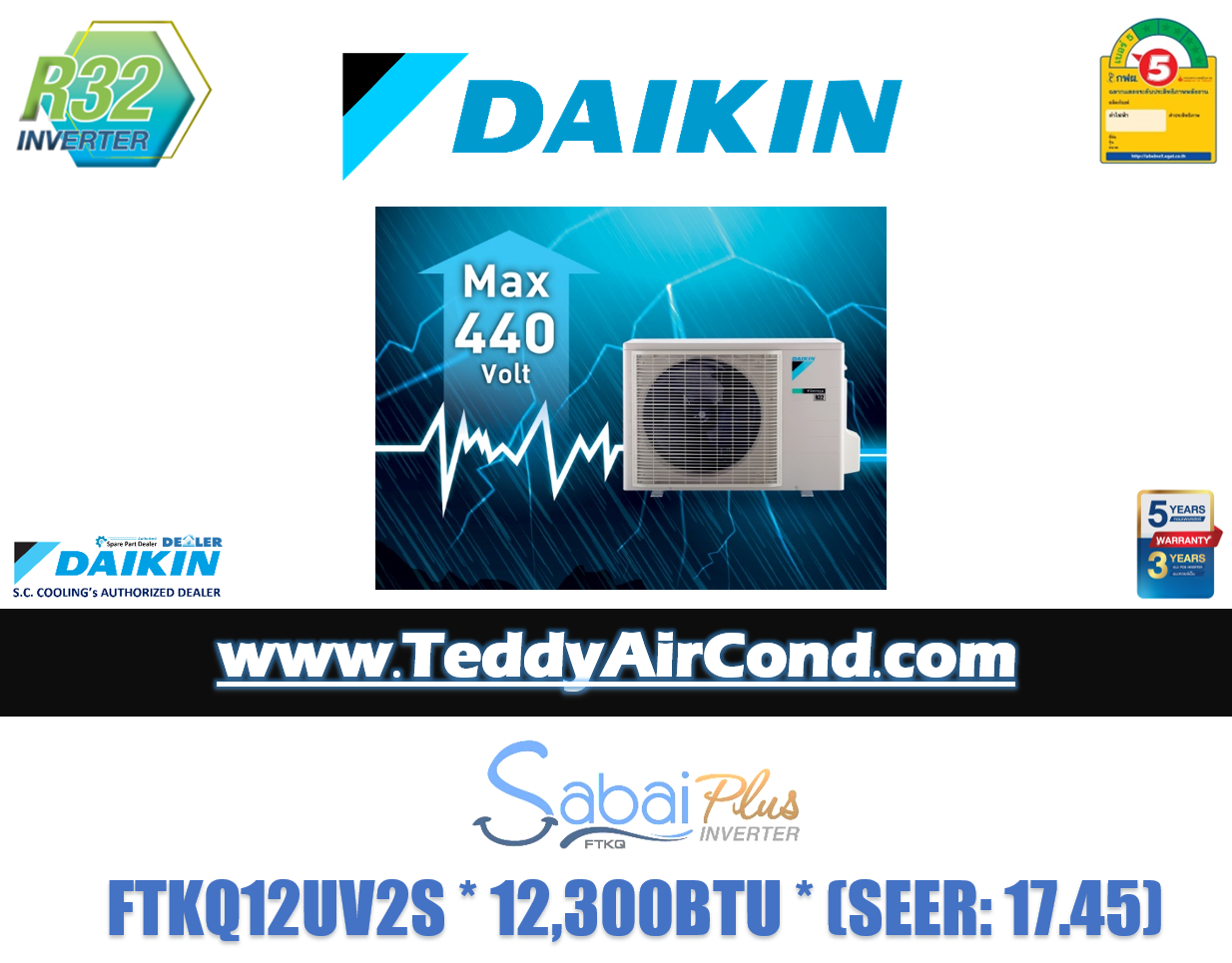 ftkq12uv2s daikin