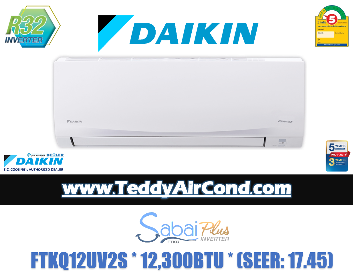 ftkq12uv2s daikin