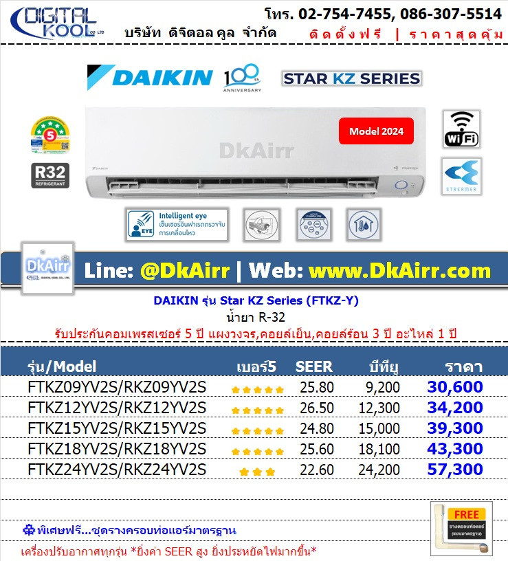 Daikin FTKZ-Y#5(R32)2024