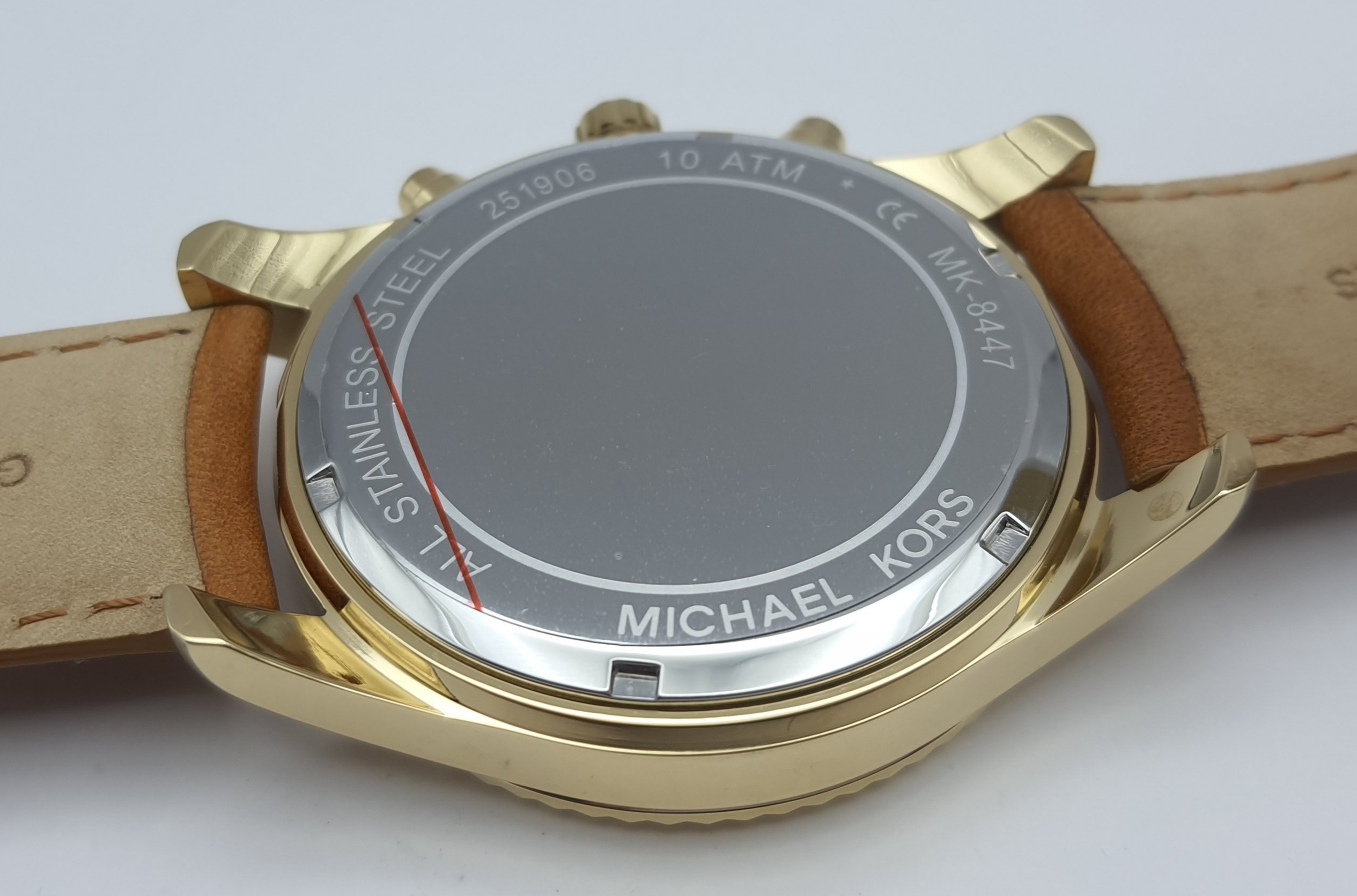 Michael Kors Lexington Chronograph Gold Tone Brown Leather Men's Watch  MK8447 - YouTube