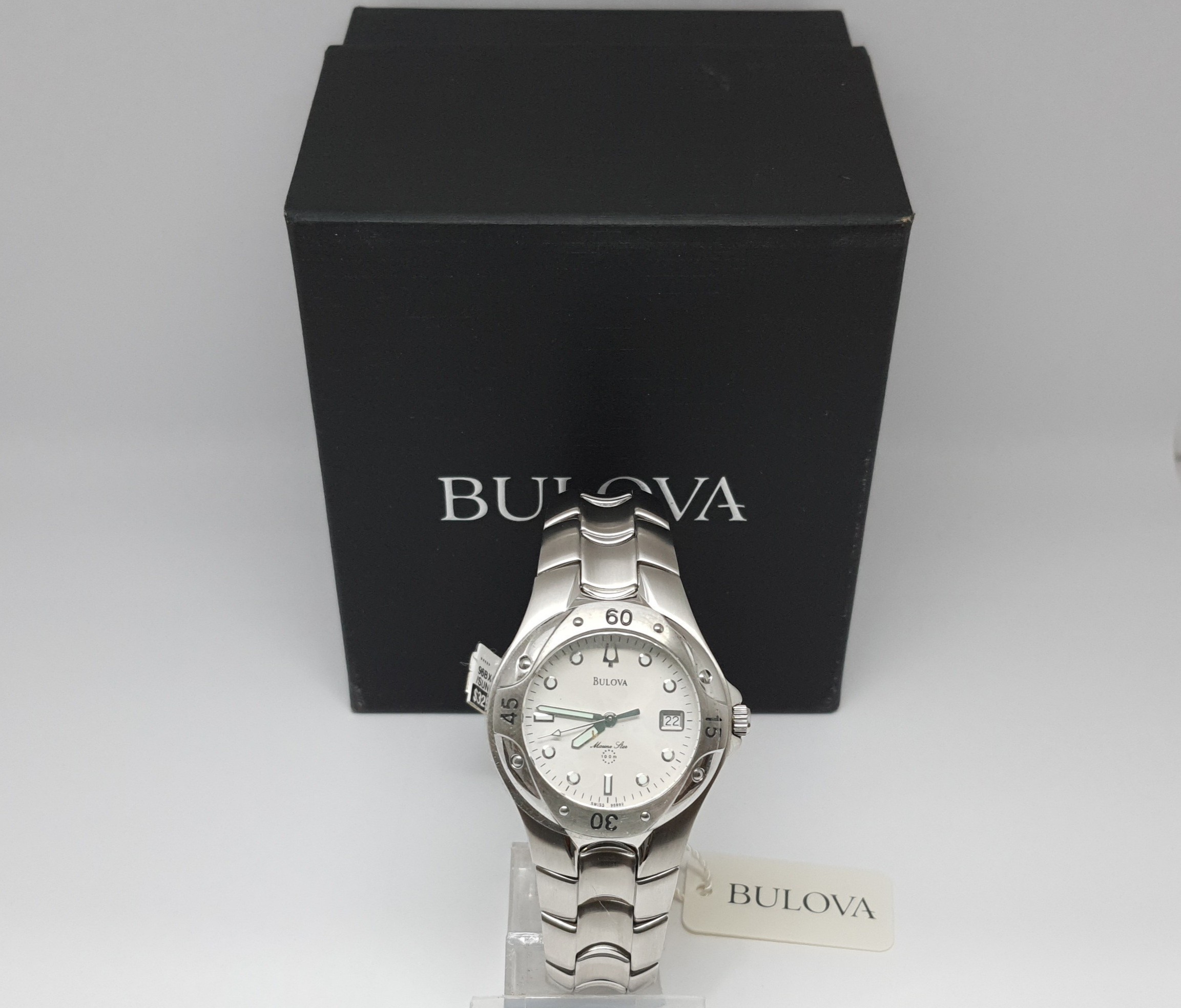 BULOVA Bulova Marine Star Men 's Quartz Watch 96b92 - メンズ腕時計