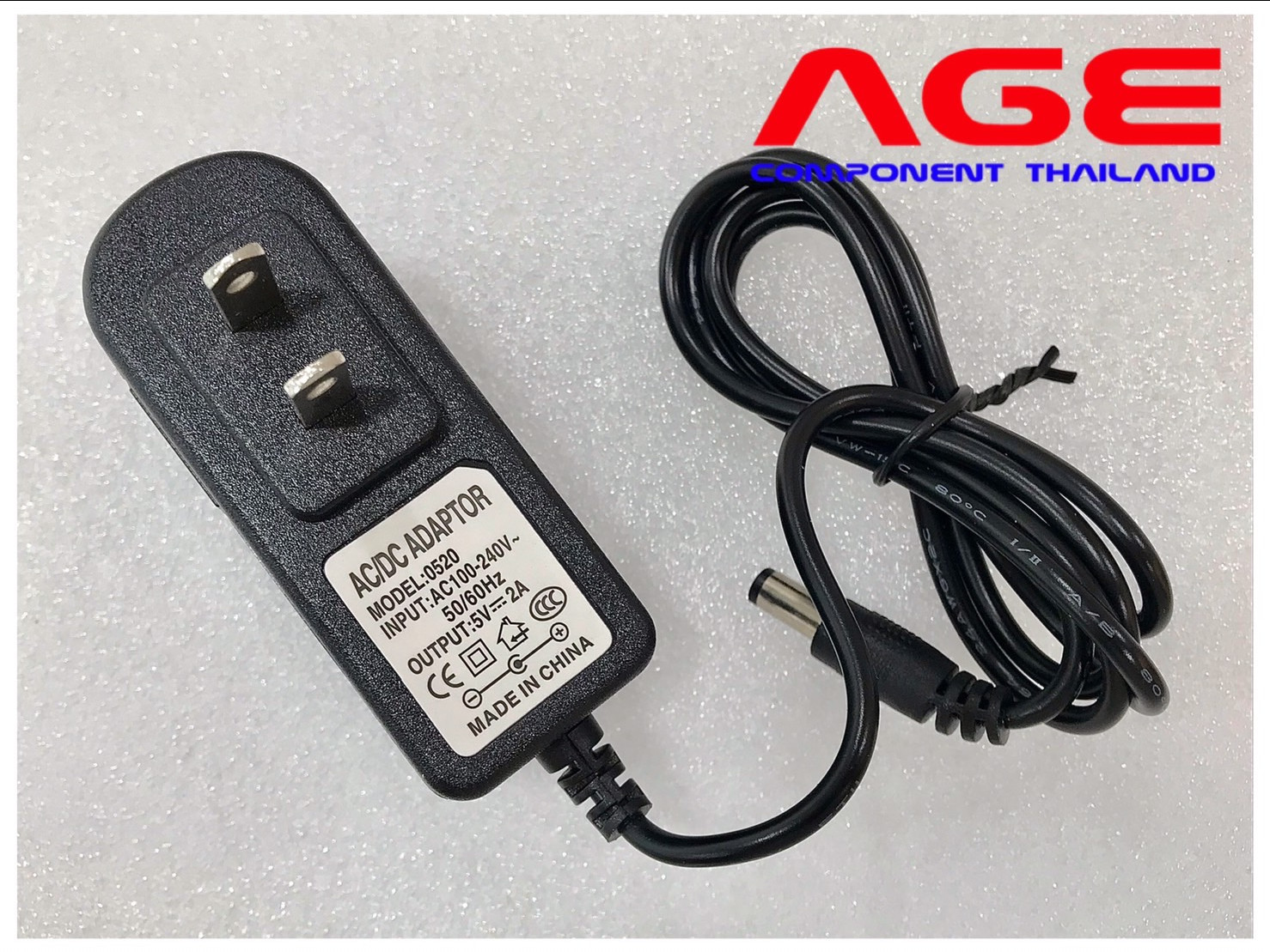 Power Adapter 5V 2A อะแดปเตอร์ 5V กระแส 2A หัวแจ็ค 5.5x2.5mm - ขาย Arduino  อุปกรณ์ Arduino คุณภาพดี ราคาถูก ส่งไว ส่งฟรี