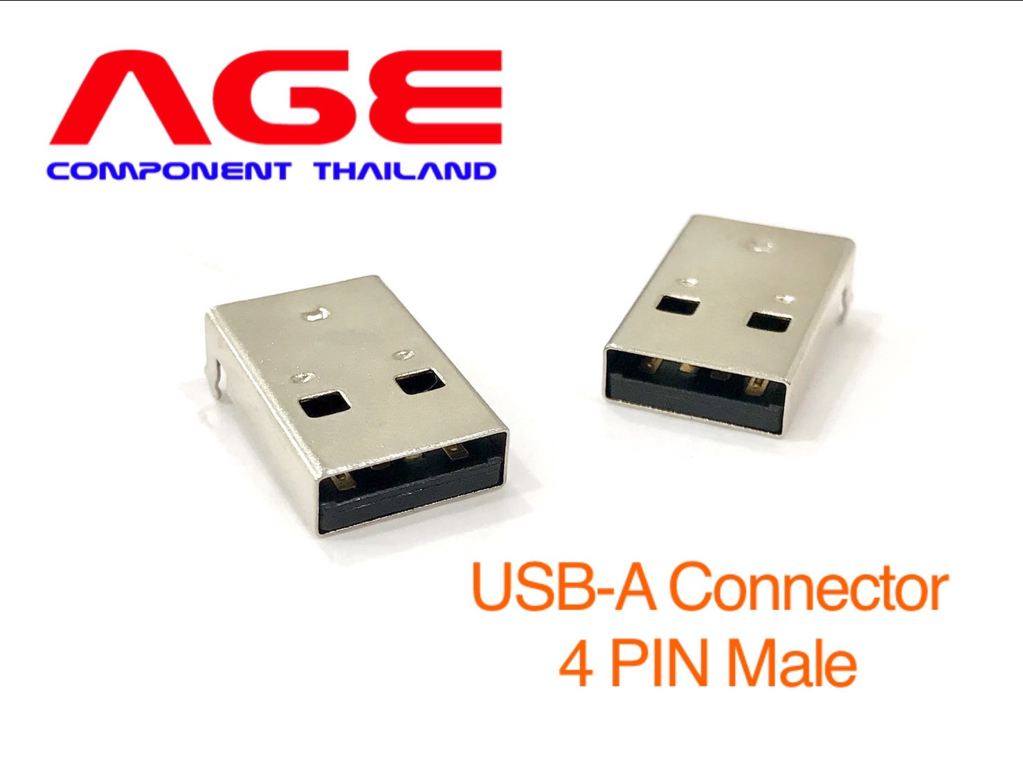 Usb Type A Connector Plug 4 Pin Male 6626