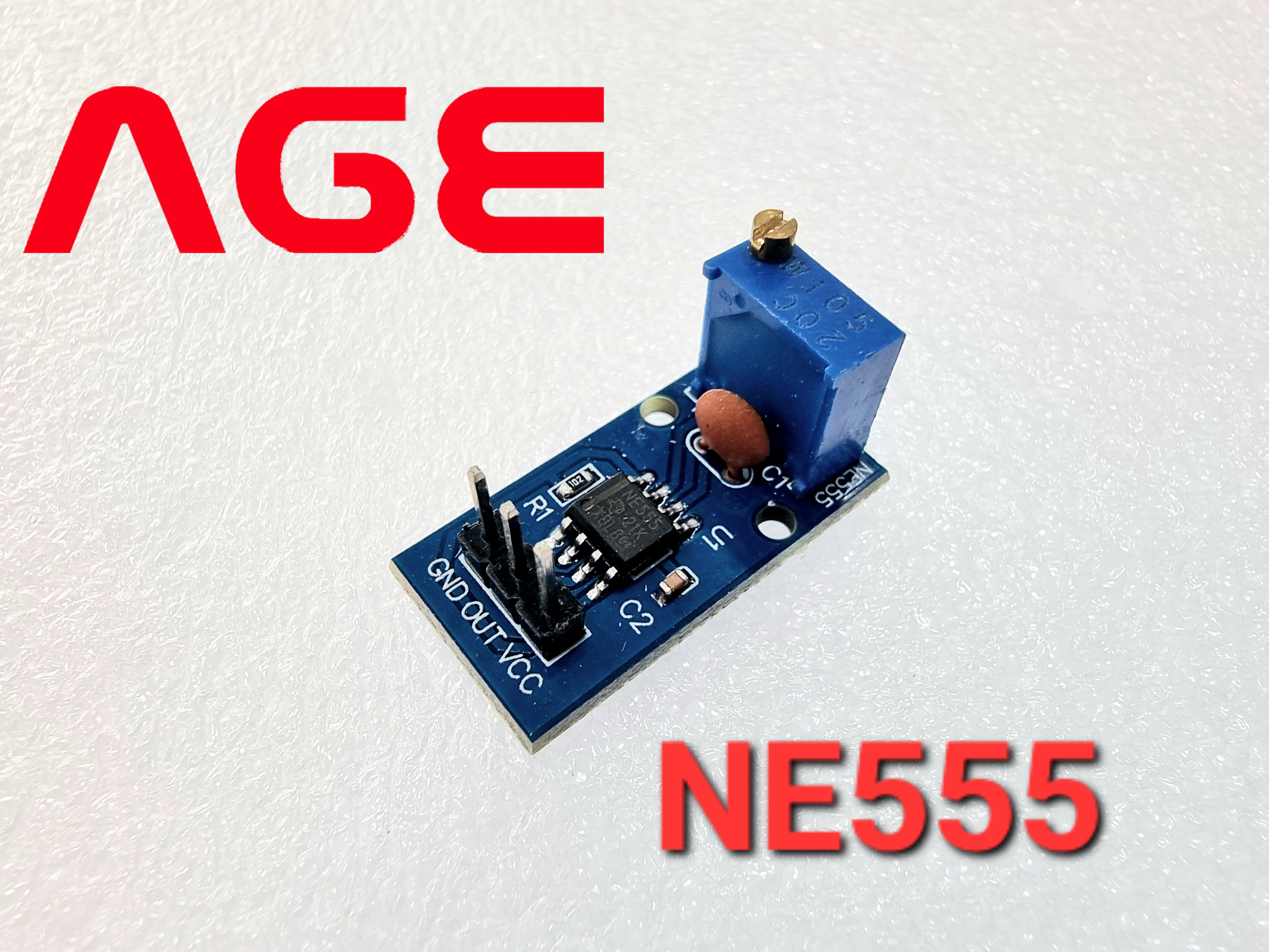 Ne555 Frequency Adjustable Pulse Generator Module