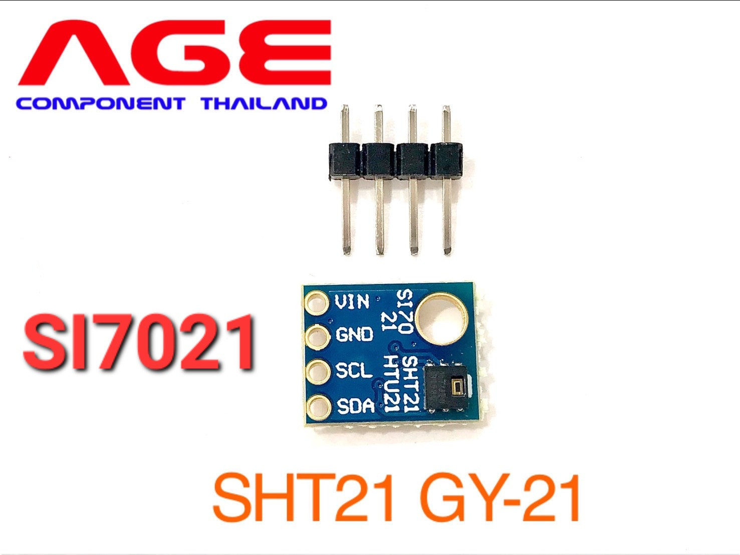 SHT21 ,GY-21, SI7021 เซนเซอร์วัดความชื้นและอุณหภูมิ Digital Humidity ...