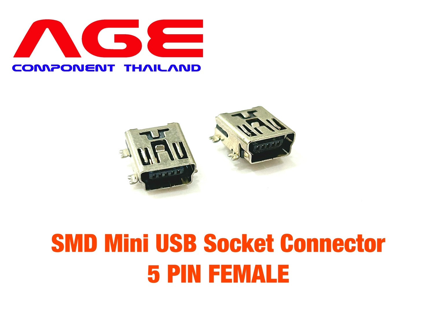 Smd Mini Usb Socket Connector 5 Pin Female