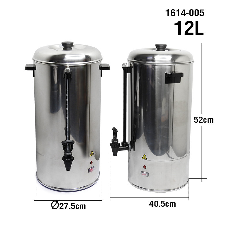 Hot Beverage Dispenser, 12L Stainless Steel Coffee Urn and Hot