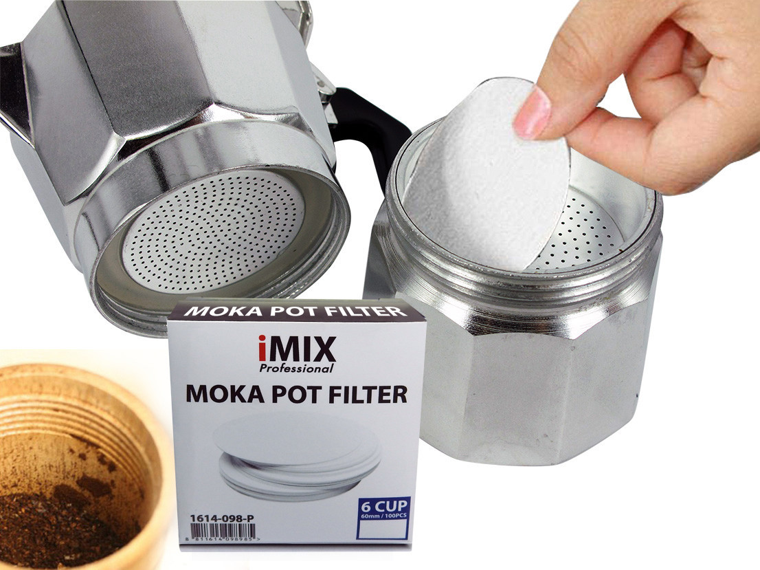 Paper filter For 6 Cup Moka Pot 1614-098-P