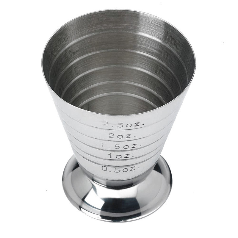 Cocktail Cup Bar Measuring Cup 304 Stainless Steel Glass Ounce