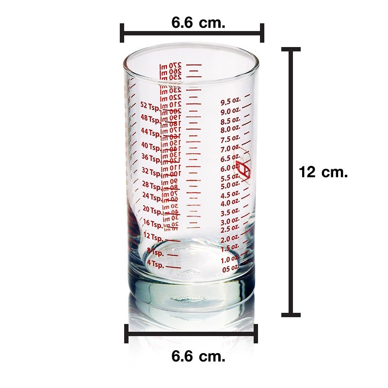 Cylinder-Measuring cup 9.5 oz. (Delisio) 1610-329
