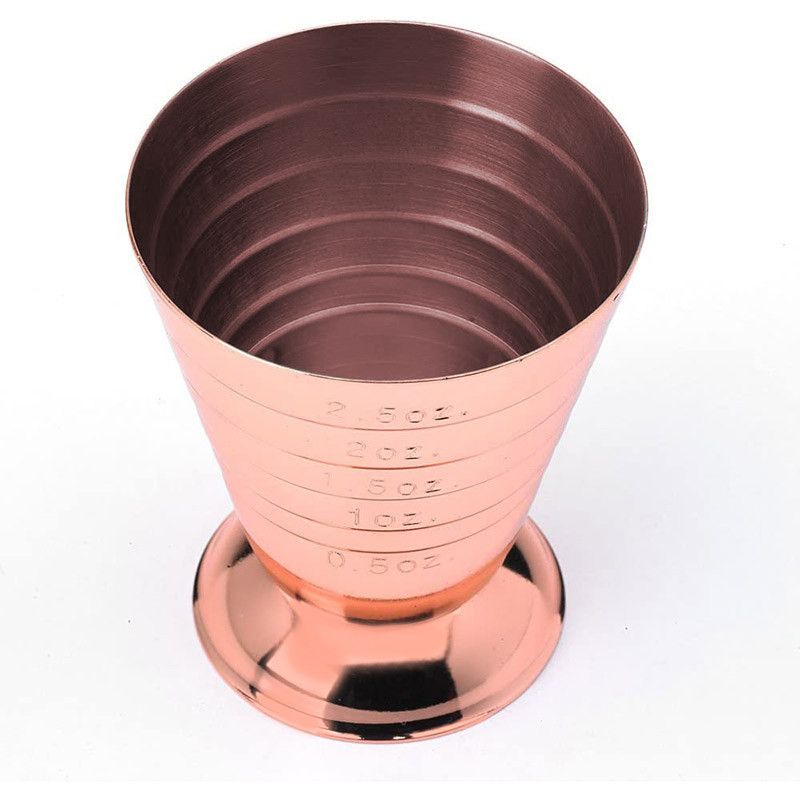 Rose Gold 304 Stainless Steel Crimped Wine Measurer Measuring Cup Measuring  Spoon Ounce Cup Cocktail Jigger with Graduation - China Jigger and Cocktail  Jigger price