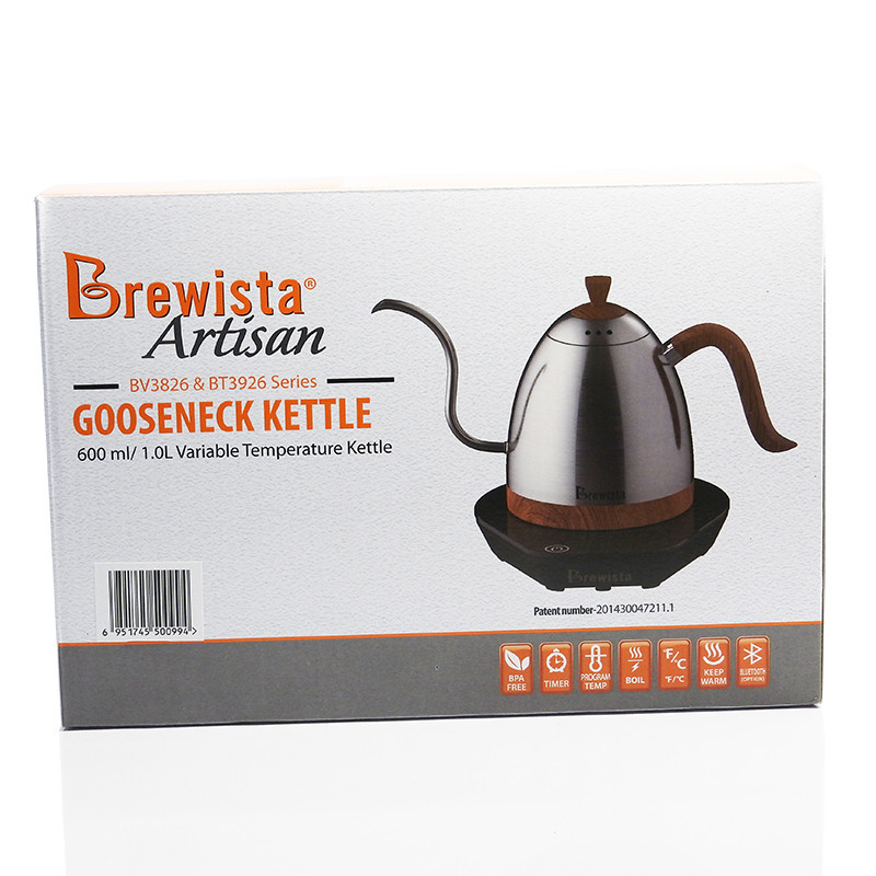 brewista built-in timer gooseneck temperature control