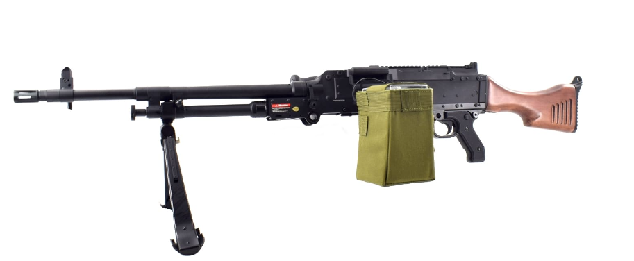 Golden Eagle M240 AEG Machine Gun with Real Wood Stock